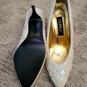 Beaded shoes for wedding or party